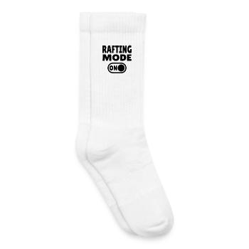 Mode rafting activé – Eaux vives en canot pneumatique - Chaussettes de tennis bio enfant - blanc - Droite