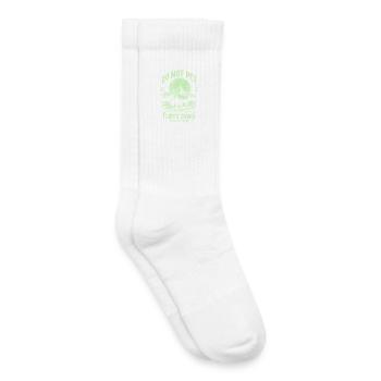 Vintage Buffalo Do Not Pet Fluffy Cows Funny Bison - Kids Tennis Socks - white - Right