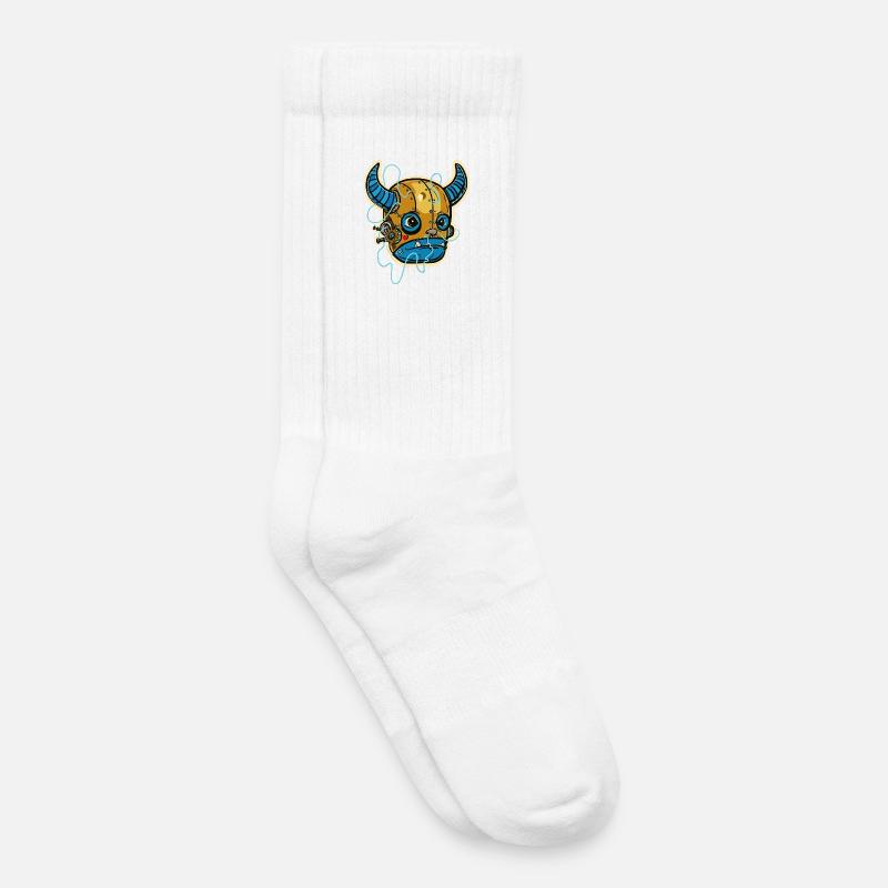 Steampunk Mechanischer Bulle - Kinder Tennissocken - Weiß