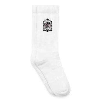 Till death is not enough | Skeleton | eternal love - Kids Tennis Socks - white - Right