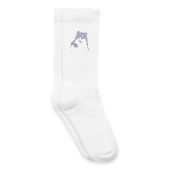 Grizzly Bear Randonnée Camping Ours brun vintage - Chaussettes de tennis bio enfant - blanc - Droite