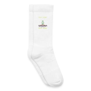 Kleine Schritte große Erfolge | Sozialarbeit - Kinder Tennissocken - Weiß - Rechts