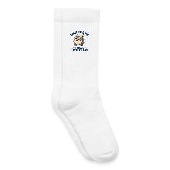 Zwerg Wichtel Spruch Humor Meme Lustig Witzig - Kinder Tennissocken - Weiß - Rechts