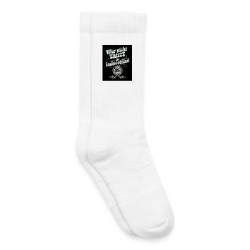 If you don't dance, you're an indisco-table funny disco - Kids Tennis Socks - white - Right