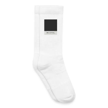 Tout est calme – moins de bruit, plus de sensation - Chaussettes de tennis bio enfant - blanc - Droite