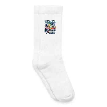 Level 17 Jahre Freigeschaltet seit 2009 Geburtstag - Kinder Tennissocken - Weiß - Rechts