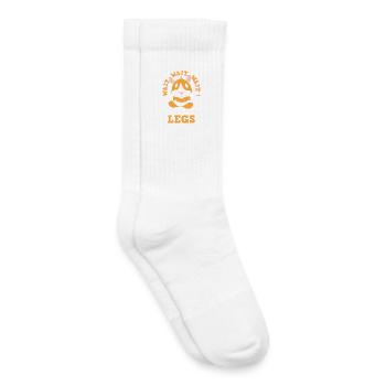 Warte Auf Mich, Ich Habe Kleine Beine - Kinder Tennissocken - Weiß - Rechts