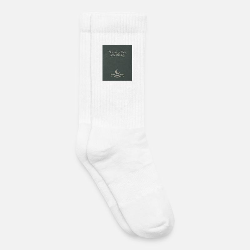 Not everything needs fixing - Kinder Tennissocken - Weiß