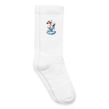 Greenland Flag Greenland Is Not For Sale - Kids Tennis Socks - white - Right