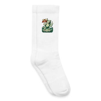 Hands Off Greenland Flag Arctic Polar Bear - Kinder Tennissocken - Weiß - Rechts