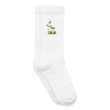 Little frog in the grass forest - Kids Tennis Socks - white - Right