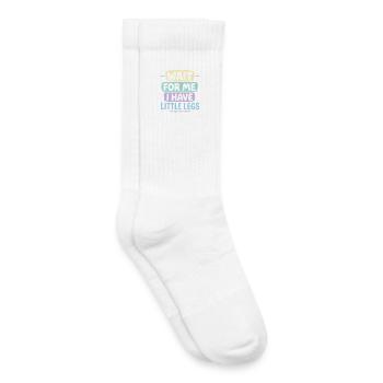 Idée de cadeau amusant pour un mème d’humour de proverbe mignon - Chaussettes de tennis bio enfant - blanc - Droite