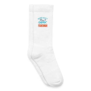 Fishing Angler Fish Fisherman Sayings Petri Heil - Kids Tennis Socks - white - Right