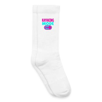 Kayaking Mode ON – Adrenalin auf Fluss & Meer - Kinder Tennissocken - Weiß - Rechts