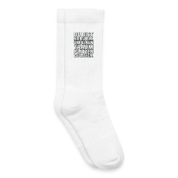 Nie zu alt Traum platzen lassen Design - Kinder Tennissocken - Weiß - Rechts