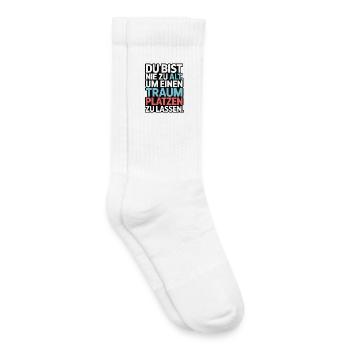 Nie zu alt Traum platzen lassen Design - Kinder Tennissocken - Weiß - Rechts