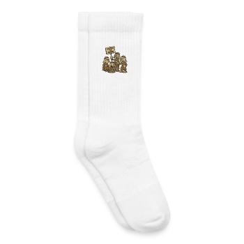 Parodie du Front populaire de Judée - Chaussettes de tennis bio enfant - blanc - Droite