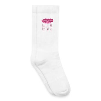 Dinge, die ich in meiner Freizeit mache Kpop Koreanische Musik - Kinder Tennissocken - Weiß - Rechts