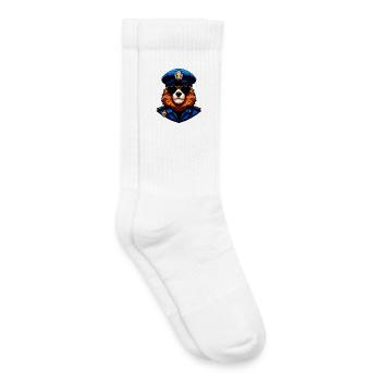 Police des Marmottes / Policière Marmotte - Chaussettes de tennis bio enfant - blanc - Droite