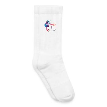 Gymnastics Hoops Rhythmic Gymnastics - Kids Tennis Socks - white - Right