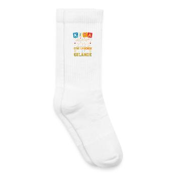 Adieu de diplômé de Kita Cadeau de remise de diplôme - Chaussettes de tennis bio enfant - blanc - Droite
