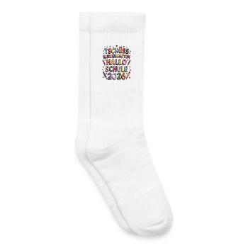 Goodbye Kindergarten Hello School Enrollment 2026 - Kids Tennis Socks - white - Right
