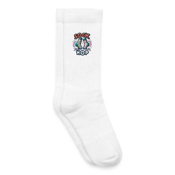 Sock Hop Farbenfrohe Socken - Kinder Tennissocken - Weiß - Rechts