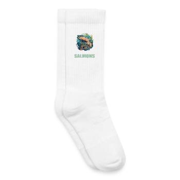 Lachse Lachs - Kinder Tennissocken - Weiß - Rechts