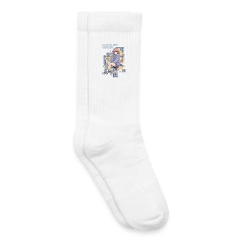 Future Pop Fashion Kawaii Generation K-Pop Anime - Kids Tennis Socks - white - Right