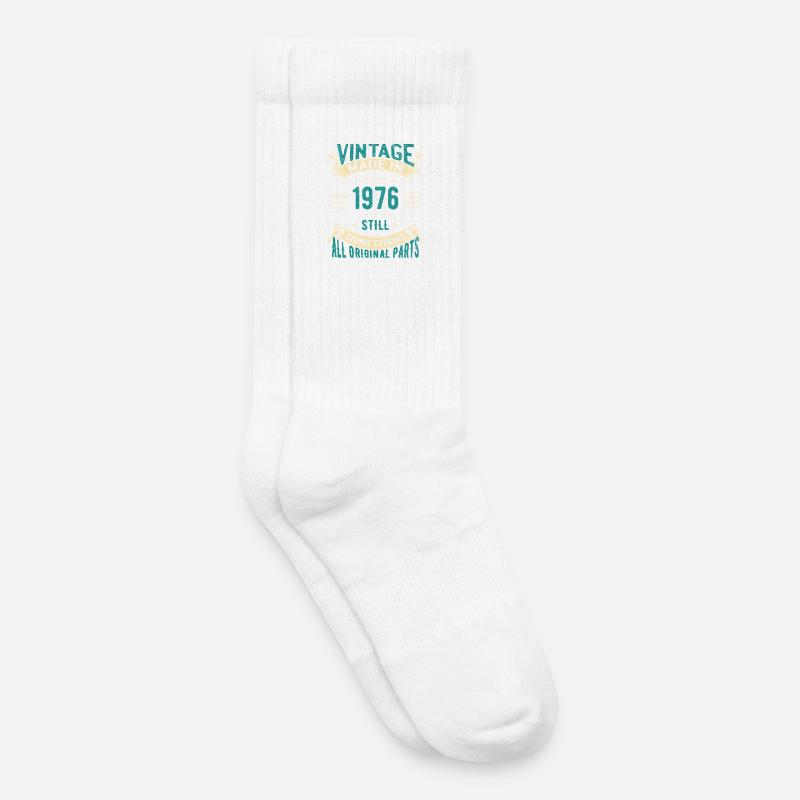 Vintage 1976 läuft immer noch stark - Kinder Tennissocken - Weiß
