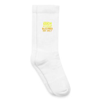 Don Blechner - Chaussettes de tennis bio enfant - blanc - Droite