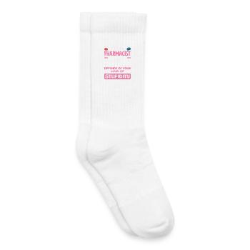My level of sarcasm pharmacist - Kids Tennis Socks - white - Right