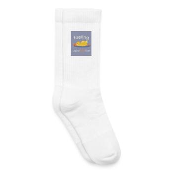 Feeling Unproducktive – Duck Mood - Kids Tennis Socks - white - Right
