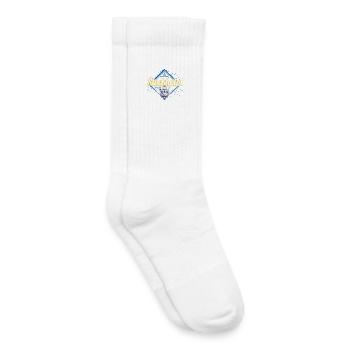 Capitale de Stockholm, Suède, souvenir viking - Chaussettes de tennis bio enfant - blanc - Droite