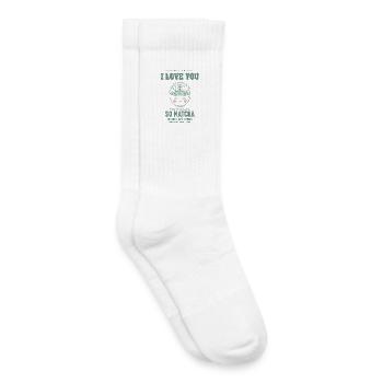 I Love You So Matcha Green Tea Matcha Latte - Kinder Tennissocken - Weiß - Rechts
