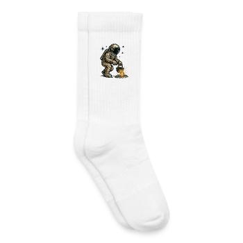 Astronaut sammelt osterei - Kinder Tennissocken - Weiß - Rechts