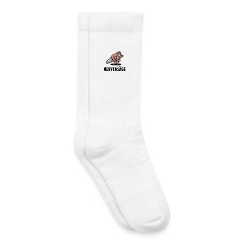 Annoying Funny Cartoon Saw Figurine - Kids Tennis Socks - white - Right