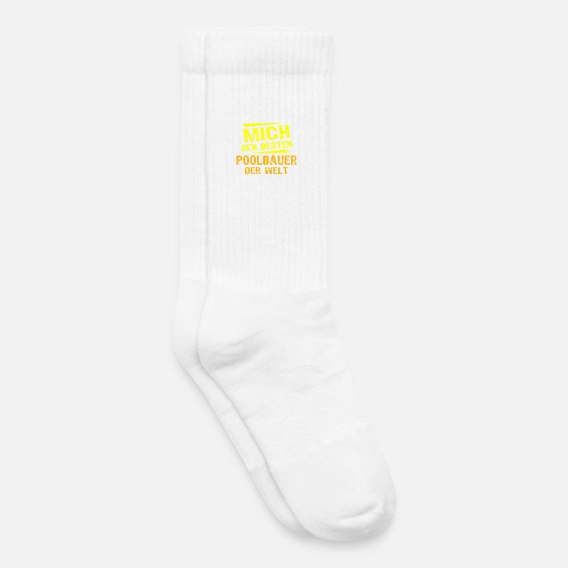 Don du constructeur de piscines - Chaussettes de tennis bio enfant - blanc