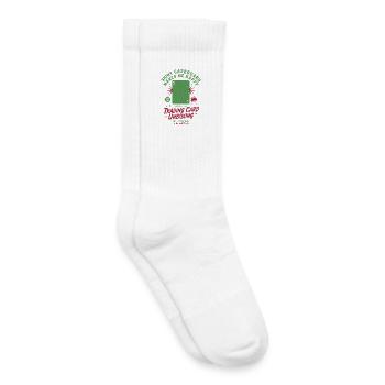 Shiny Carbooard Makes Me Happy Trading Card - Kids Tennis Socks - white - Right