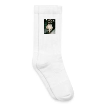 Capybara trink Eiskaffee, Lustiges Capybara Foto - Kinder Tennissocken - Weiß - Rechts