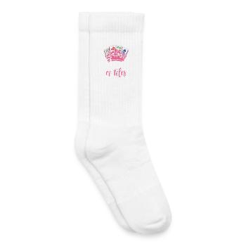 Queen Of Tiles Mahjong Lover Mah Jong - Kids Tennis Socks - white - Right