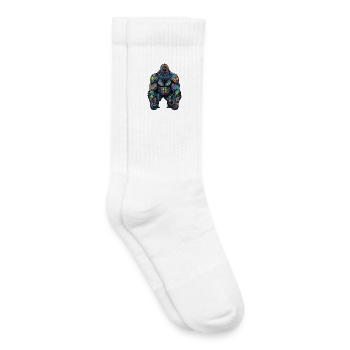 Graffiti Gorilla - Kids Tennis Socks - white - Right