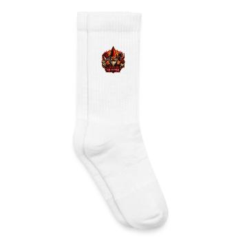 Evil Gnome, Dark Gnome, Goth Gnome, Funny Gnome - Kids Tennis Socks - white - Right