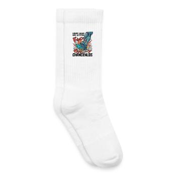 Kampf_Gegen_Das_System - Kinder Tennissocken - Weiß - Rechts
