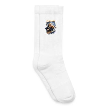 Haydn Violine im Sturm - Kinder Tennissocken - Weiß - Rechts