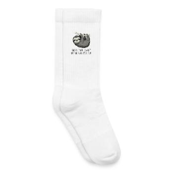 Sloth Saying Funny Sarcasm - Kids Tennis Socks - white - Right