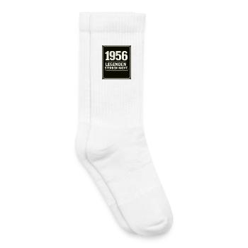 1956 – Legends Don't Die Vintage Design - Kids Tennis Socks - white - Right