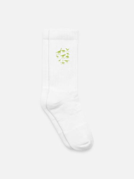 Dinosaurier Shirt für Dino Fans - Kinder Tennissocken - Weiß