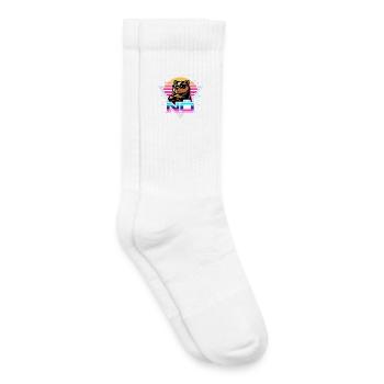 Bevor Du fragst: NÖ - Kinder Tennissocken - Weiß - Rechts