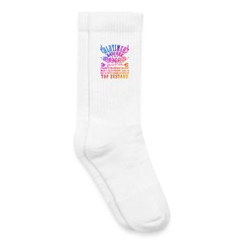 60th Birthday Man Woman 60 Years Decoration 1966 Gift - Kids Tennis Socks - white - Right